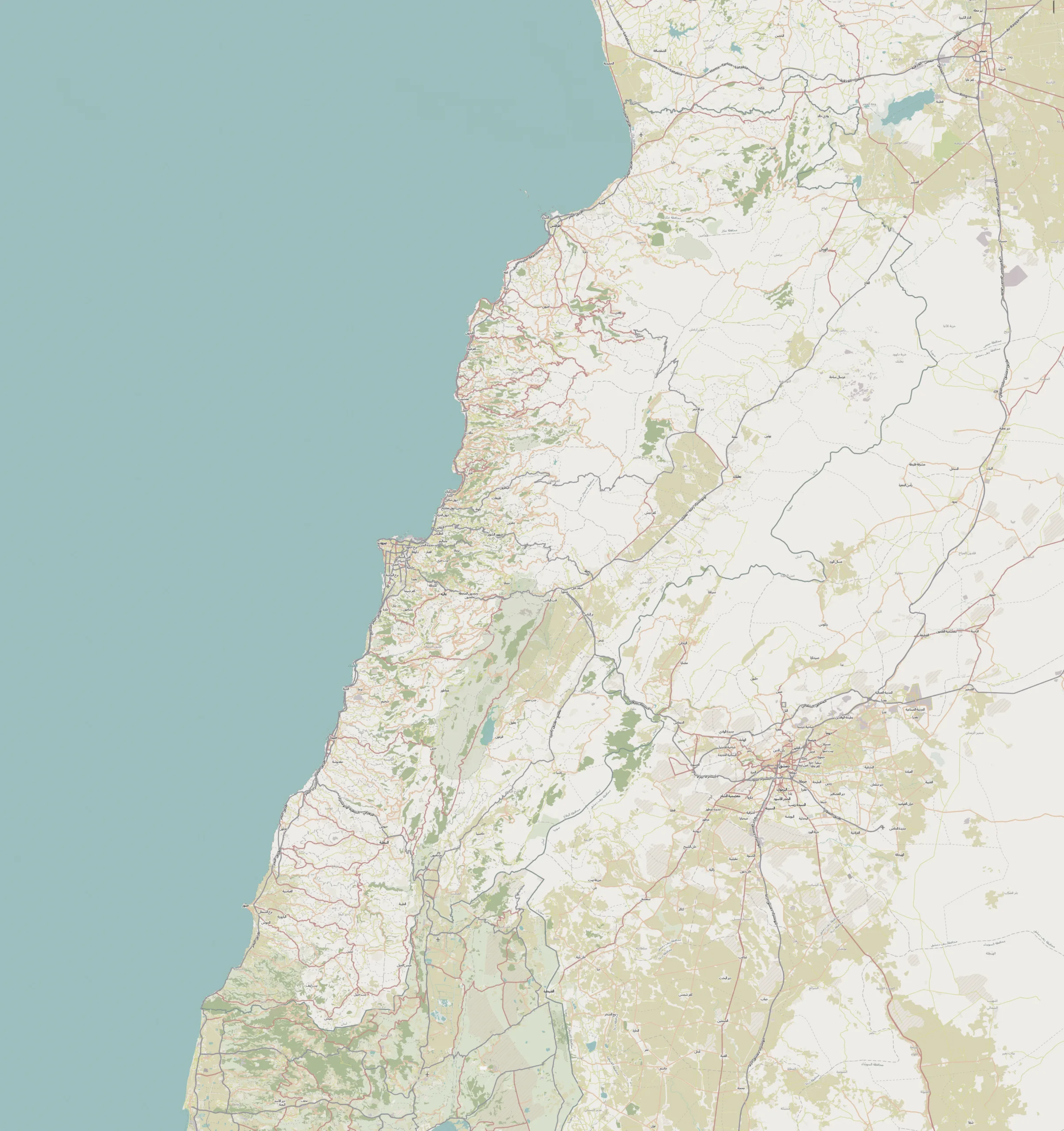 lebanon map